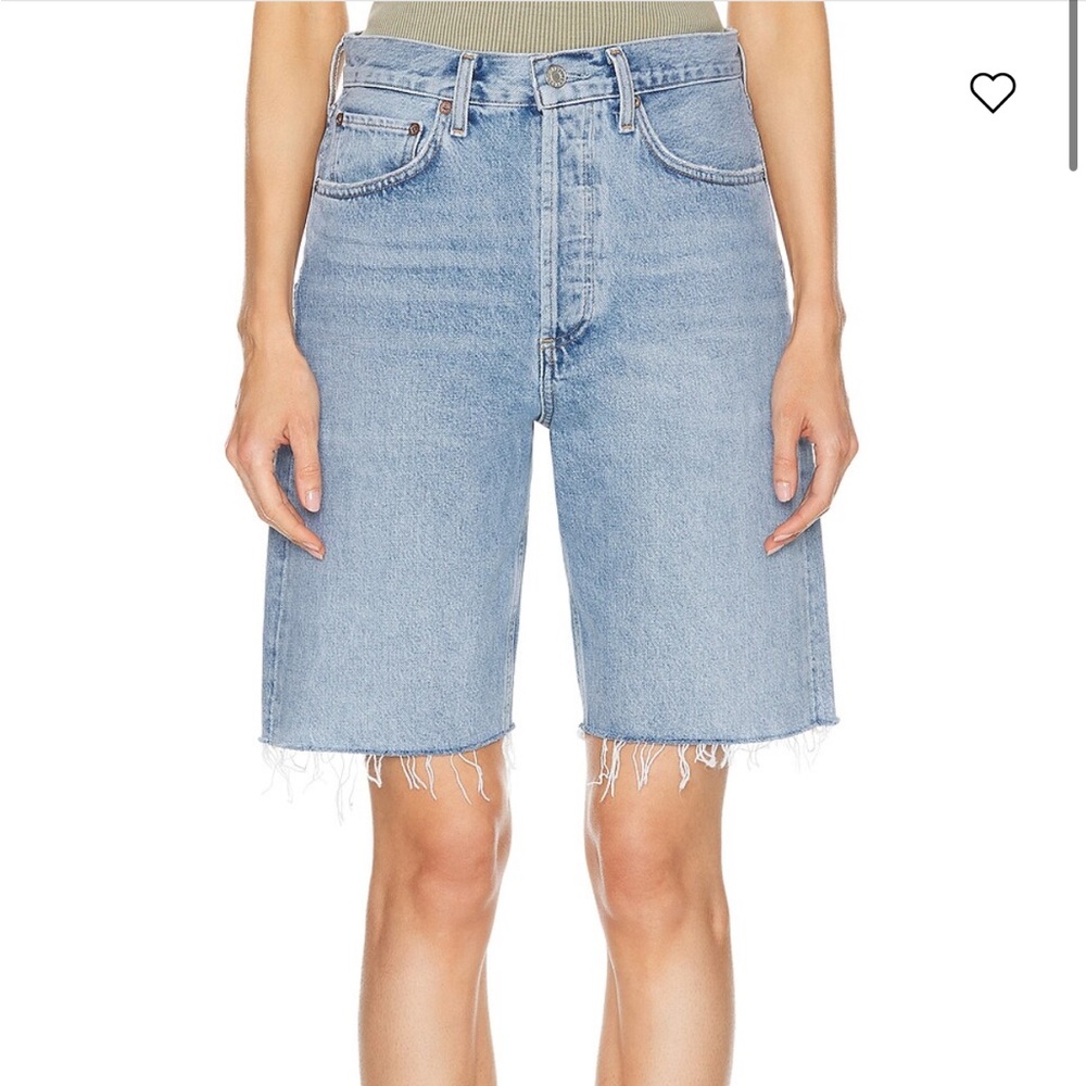 AGOLDE 90s style denim shorts